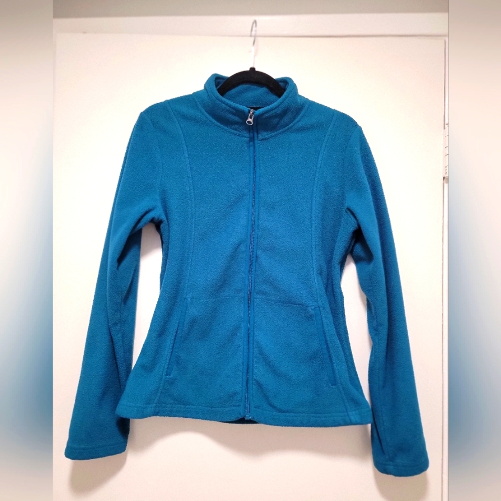 Women's Size Small teal fleece jacket